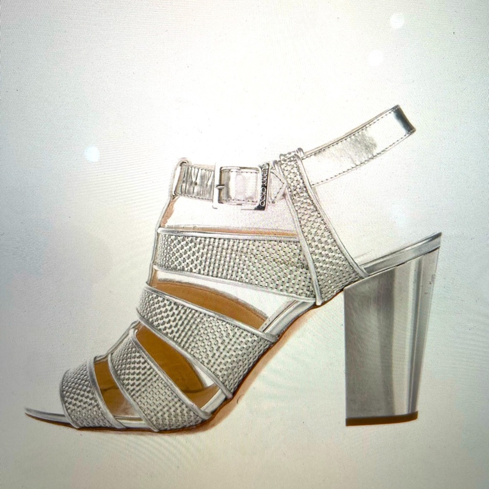 Jimmy Choo Silver Patent Leather Gladiator Sandals, Gently Pre-loved, 6M